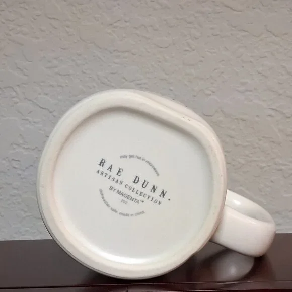 Rae Dunn "FIGHTER" 16oz Ceramic Coffee Mug - Picture 9 of 11